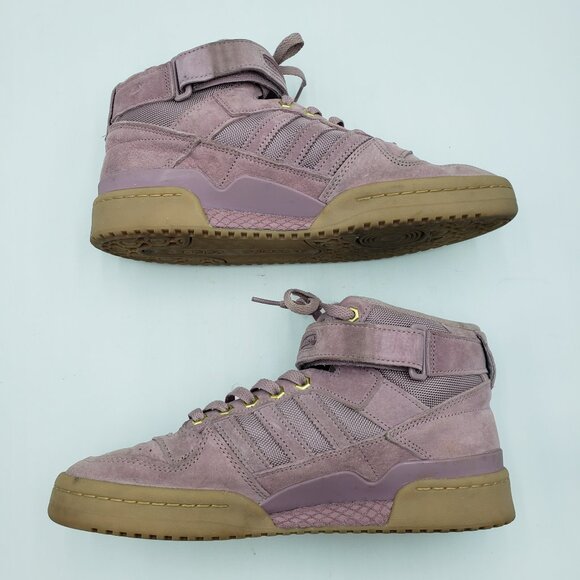 Adidas Forum Mid Adventure Pack Sneakers 10 Womens Hi Tops Pink - Picture 6 of 11